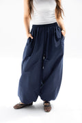 Navy Blue Ballon Pants
