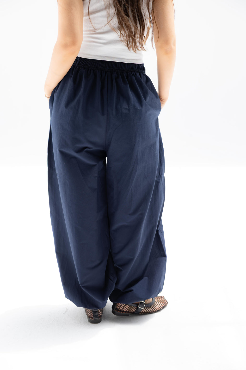 Navy Blue Ballon Pants