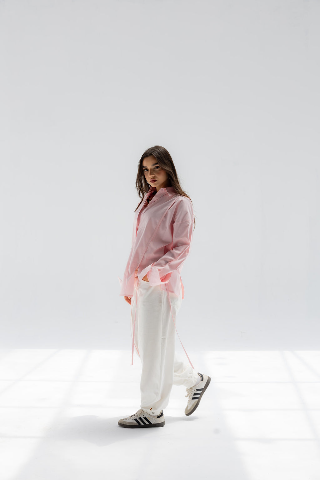 Pink Falling Lines Shirt
