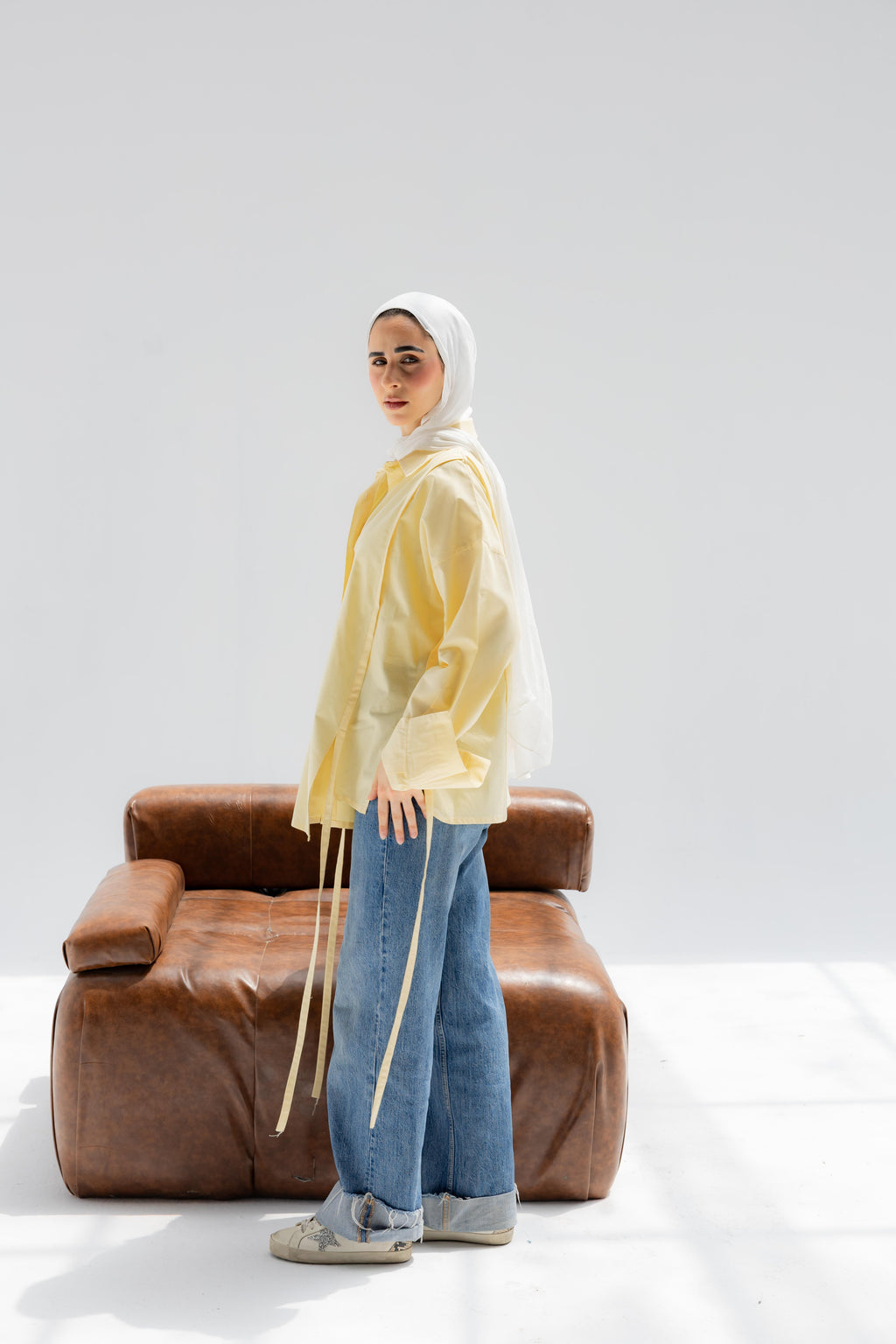 Yellow Falling Lines Shirt