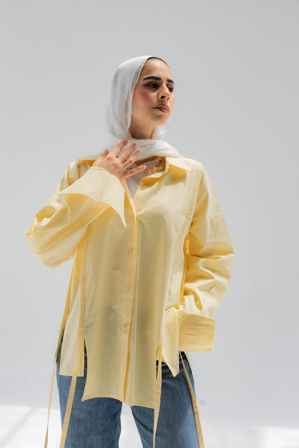 Yellow Falling Lines Shirt