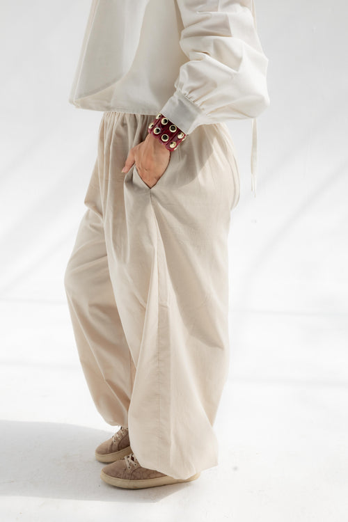 Beige Ballon Pants